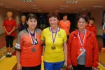 Medailistky v kombinaci - zleva: V. Martincov�, R. Smr�kov�, A. Sailerov�